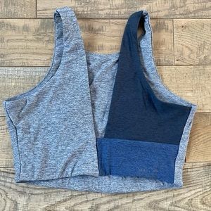 Outdoor Voices Venus Crop Top Medium Sports Bra Gray/Black